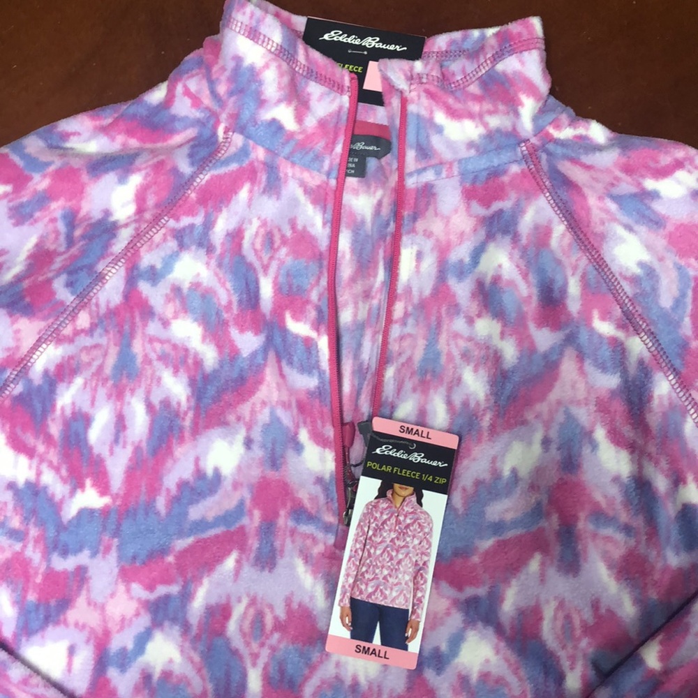 Eddie Bauer Polar Fleece 1/4 zip top - Picture 2 of 5